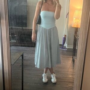 Blue two toned dress, size M